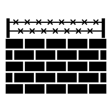 Brick Wall Border Vector Icon