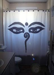 Buddha Shower Curtain Wisdom Zen