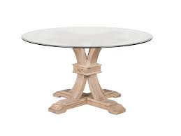 Devon 54 Round Glass Dining Table