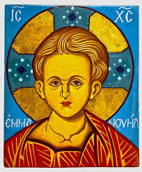 Icon Of Christ Emmanuel Painting By