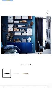 Ikea Wall Shelf Black Brown 110 X