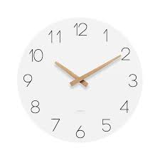 12 In Wood Wall Clock Non Ticking
