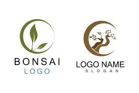Oriental Bonsai Art Logo Graphic By