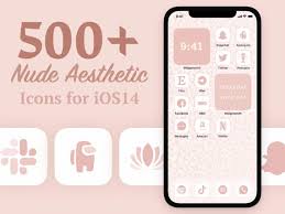 500 Nude Aesthetic App Icon Covers For