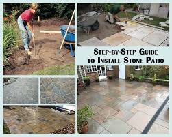 Handy Steps To Install Stone Patio In