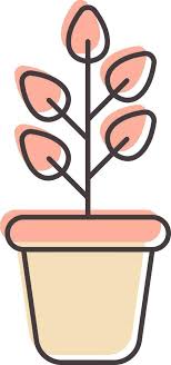 Potted Plant Icon Vector Art Icons