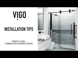 Vigo Vg6041 Elan Frameless Shower Door