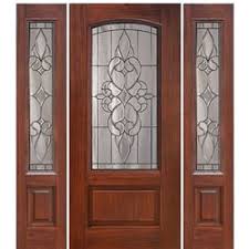 Decorative Glass Fiberglass Doors