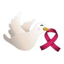 Dove With T Cancer Symbol In The