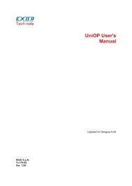 Uniop User S Manual Esco Drives Amp
