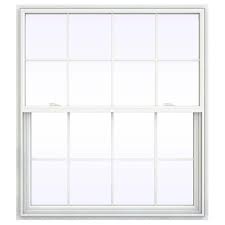White Vinyl Single Hung Window