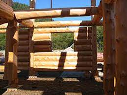 settling for log home construction