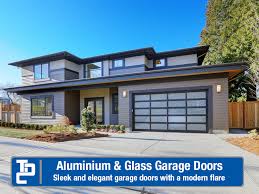 Modern Aluminum Glass Garage Doors