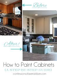 How To Paint Kitchen Cabinets A Step