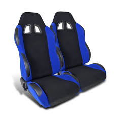 Spec D Tuning 2x Jdm Racing Blue Seats