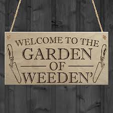 Garden Of Weeden Funny Gardening Shed