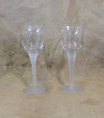 Pair Of Blown Wine Glasses Valerie