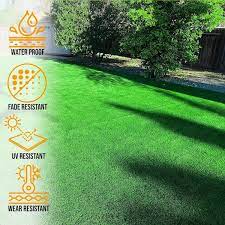 Turf Collection Waterproof Solid Grass 8x10 Indoor Outdoor Artificial
