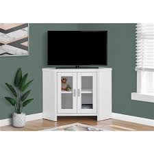 Monarch Corner Tv Stand With 2 Shelve