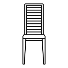 Outdoor Furniture Chair Vector Icon
