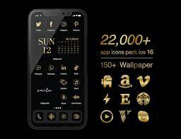 Gold Aesthetic App Icons Pack For Ios