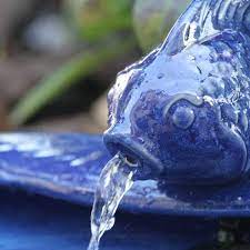 Smart Solar Koi Fish Solar Fountain Blue
