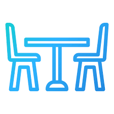 Dinning Table Generic Gradient Icon
