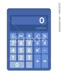Calculator Semi Flat Color Vector