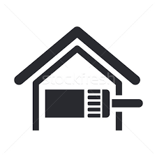 Paint Home Icon Vector Ilration
