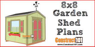 Garden Shed Plans 8x8 Step By Step