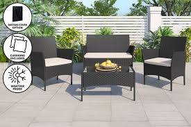 A 4 Piece Rattan Garden Set