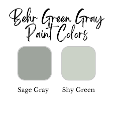 Best Gray Green Paint Colors