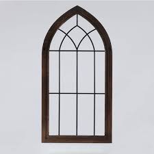 Wood Metal Cathedral Wall Decor