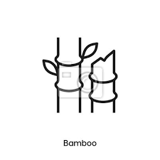 Bamboo Icon Vector Sign Symbol Wall