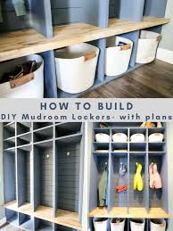 How To Build Diy Mudroom Lockers With
