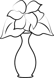 Black Outline Flower Pot Or Vase Icon