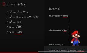 Jump Height Using Kinematic Equation