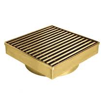 Brushed Gold Square Shower Drain