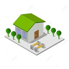 Isometric House Vector Hd Images