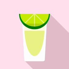 Tequila Glass Icon Flat Ilration Of