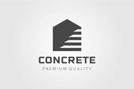 Concrete Step Up Stair Home Logo Design