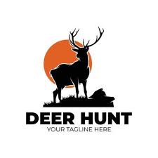 Deer Hunting Logo Vector Art Icons