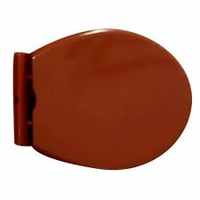 Plastic Oval Brown Toilet Seat Cover