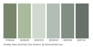 Smokey Green And Gray Color Scheme