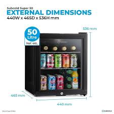 Super 50 Litre Led Glass Door Display