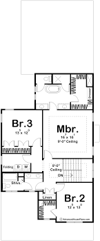 Craftsman Style 2 Story House Plan W