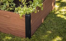 Brown Maple Resin Raised Garden Bed
