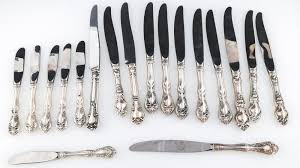 Sold At Auction Sterling Silver Knives