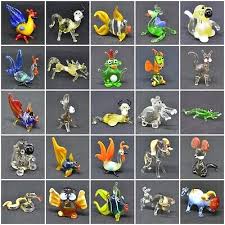 Set Of 50 Glass Miniature Figurines