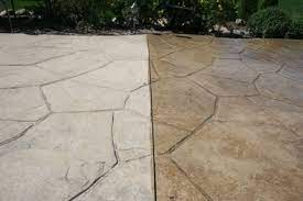 Stamped Concrete Patio Cleaning